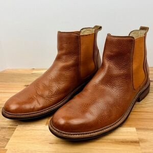 UGG Men's Brown Leather Chelsea Boots Chukka Ankle Boots Size 10